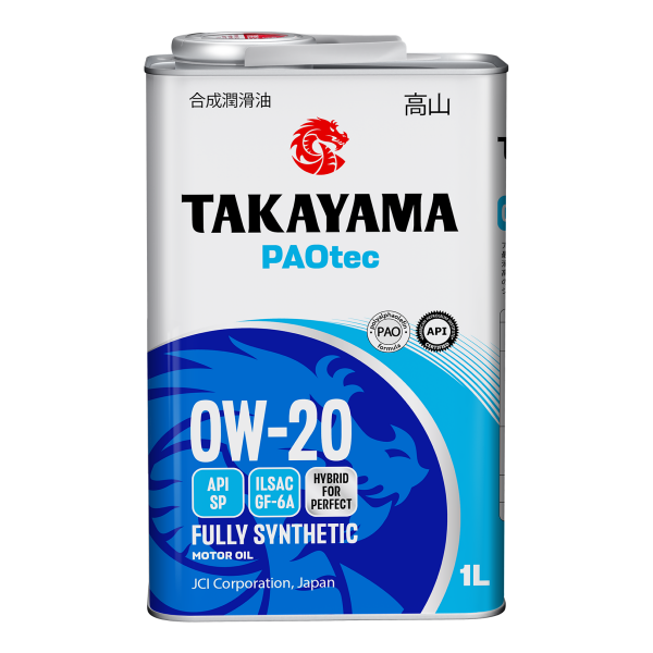 Takayama PAOtec 0W-20 GF-6A SP 1л (металл)