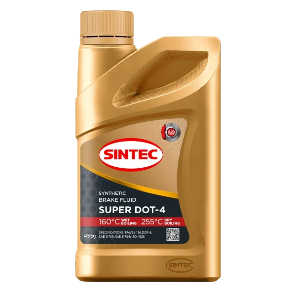 Жидкость тормозная Sintec Super DOT-4 455г.