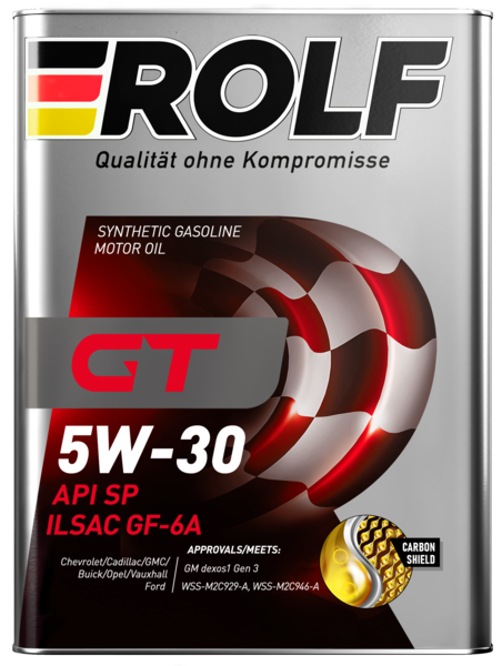 Масло моторное синтетическое Rolf GT SAE 5W-30 ILSAC GF-6A API SP 4л (металл)