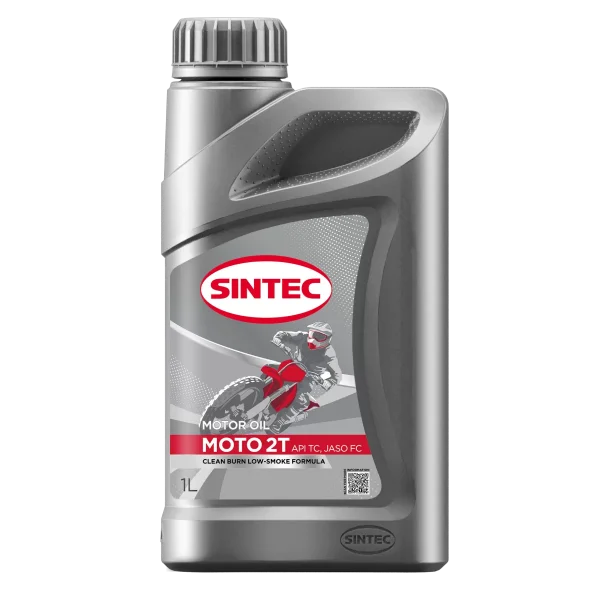Масло моторное для двухтактных двигателей Sintec Moto 2T API TC JASO FC 1л