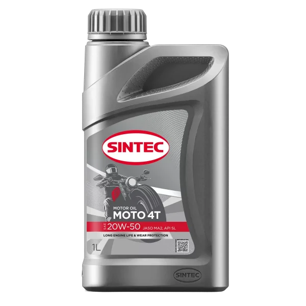 Масло Sintec Moto 4T SAE 20W-50 API SL/CF JASO MA2 1л