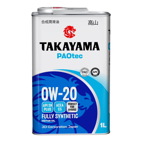Takayama PAOtec 0W-20 C5 SN plus 1л (металл)