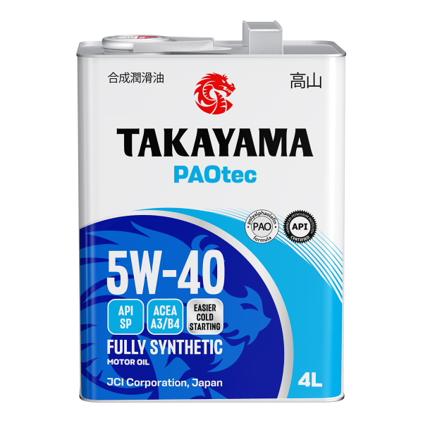 Takayama PAOtec 5W-40 A3/B4 SP 4л (металл)