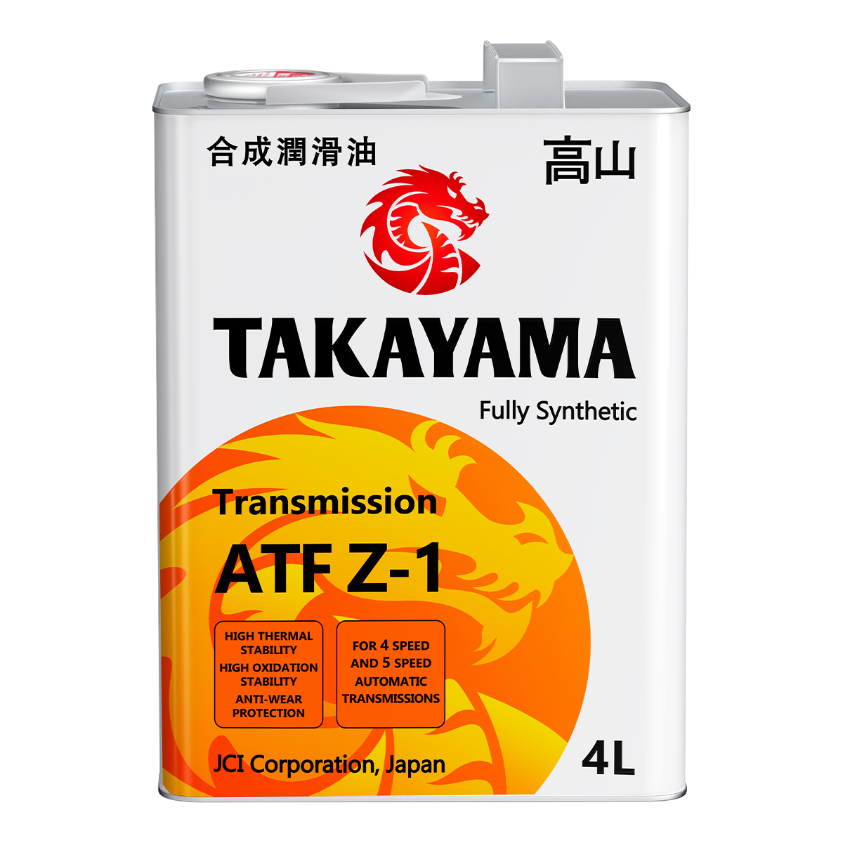 Жидкость для автоматических трансмиссий Takayama Transmission ATF Z-1 4л (металл)