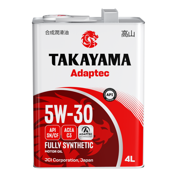 Масло моторное синтетическое Takayama Adaptec SAE 5W-30 ACEA C3 API SN/CF 4л (металл)