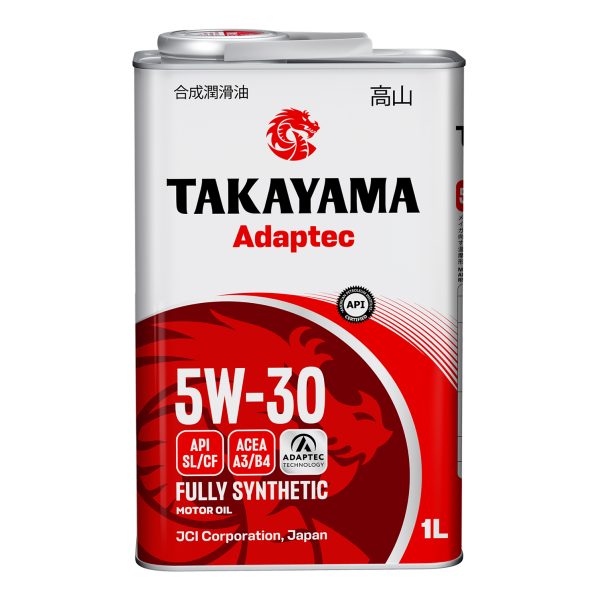Масло моторное синтетическое Takayama Adaptec SAE 5W-30 ACEA A3/B4 API SL/CF 1л (металл)