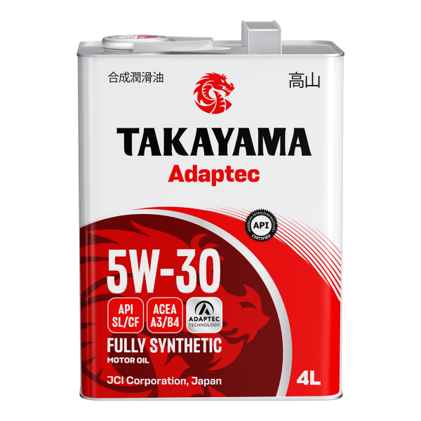 Масло моторное синтетическое Takayama Adaptec SAE 5W-30 ACEA A3/B4 API SL/CF 4л (металл)