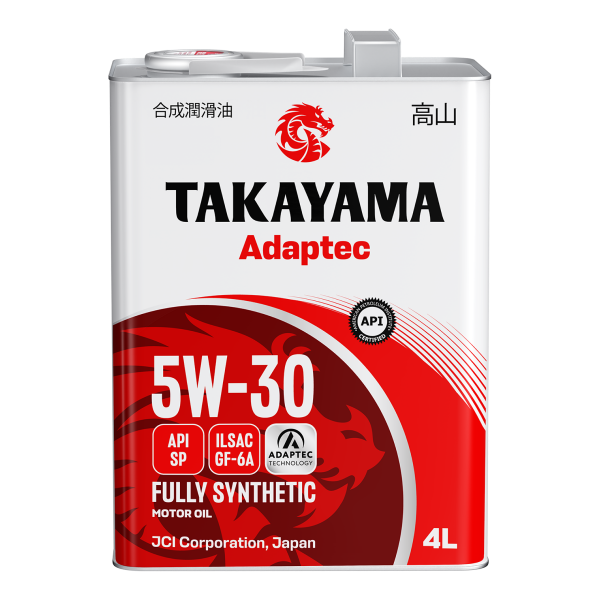 Масло моторное синтетическое Takayama Adaptec SAE 5W-30 ILSAC GF-6A API SP 4л (металл)