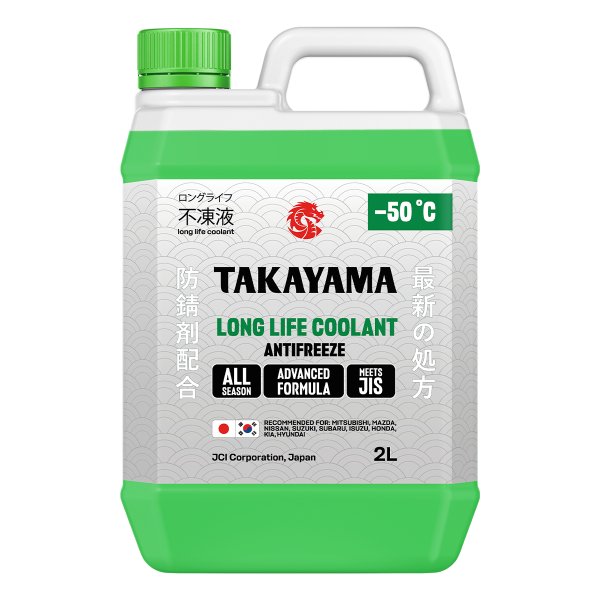 Жидкость охлаждающая низкозамерзающая Takayama Antifreeze Long Life Coolant green -50 2л