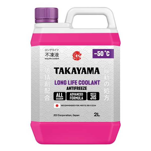 Жидкость охлаждающая низкозамерзающая Takayama Antifreeze Long Life Coolant Hybrid violet -50 2л