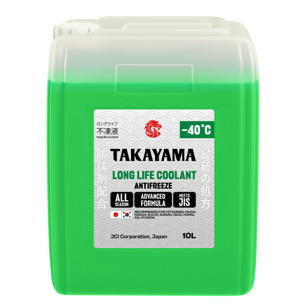 Жидкость охлаждающая низкозамерзающая Takayama Antifreeze Long Life Coolant green -40 10л