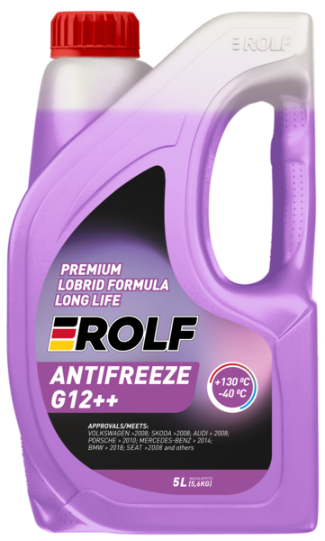 Жидкость охлаждающая низкозамерзающая Rolf Antifreeze G12++ violet -40 5л