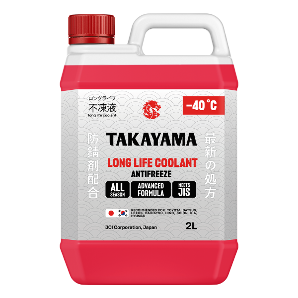 Жидкость охлаждающая низкозамерзающая Takayama Antifreeze Long Life Coolant red -40 2л