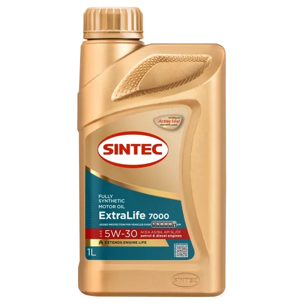 Sintec ExtraLife 7000 5W-30 A3/B4 SL/CF 1л
