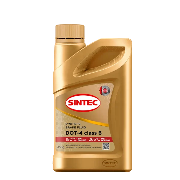 Жидкость тормозная Sintec DOT-4 CLASS 6 455г