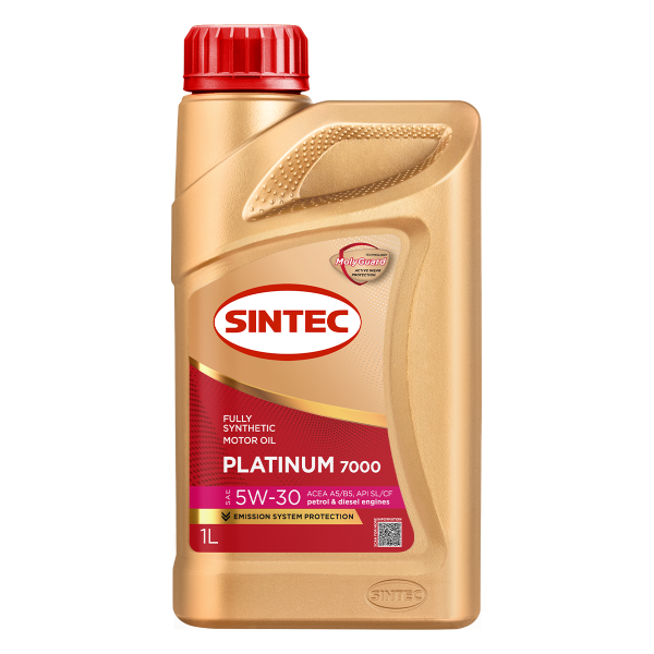 Масло моторное синтетическое Sintec Platinum 7000 SAE 5W-30 ACEA A5/B5 API SL/CF 1л