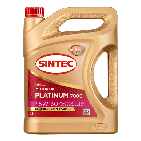 Масло моторное синтетическое Sintec Platinum 7000 SAE 5W-30 ACEA A5/B5 API SL/CF 4л