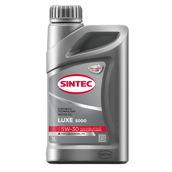 Масло моторное полусинтетическое Sintec Luxe 5000 SAE 5W-30 ACEA A3/B4 API SL/CF 1л