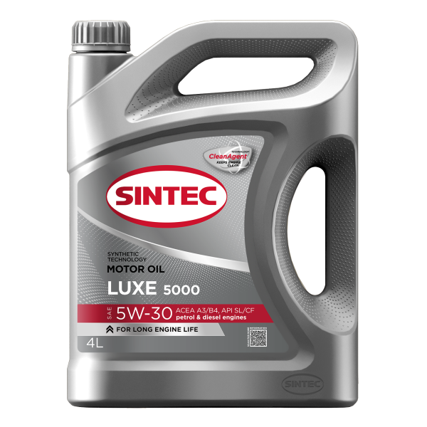 Масло моторное полусинтетическое Sintec Luxe 5000 SAE 5W-30 ACEA A3/B4 API SL/CF 4л