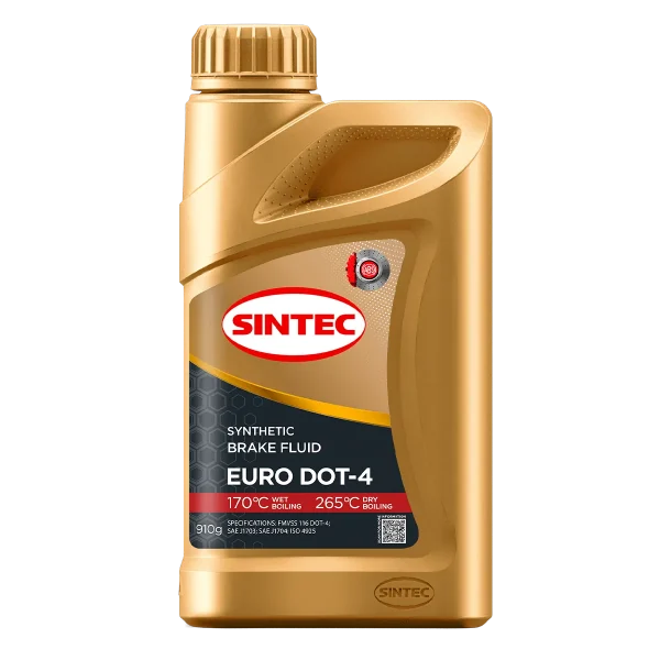 Жидкость тормозная Sintec Euro DOT-4 910г/0,955л