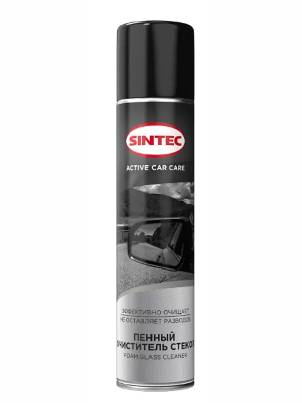 Sintec Пенный очиститель стекол Foam Glass Cleaner 400мл (аэрозоль) (ПТ)