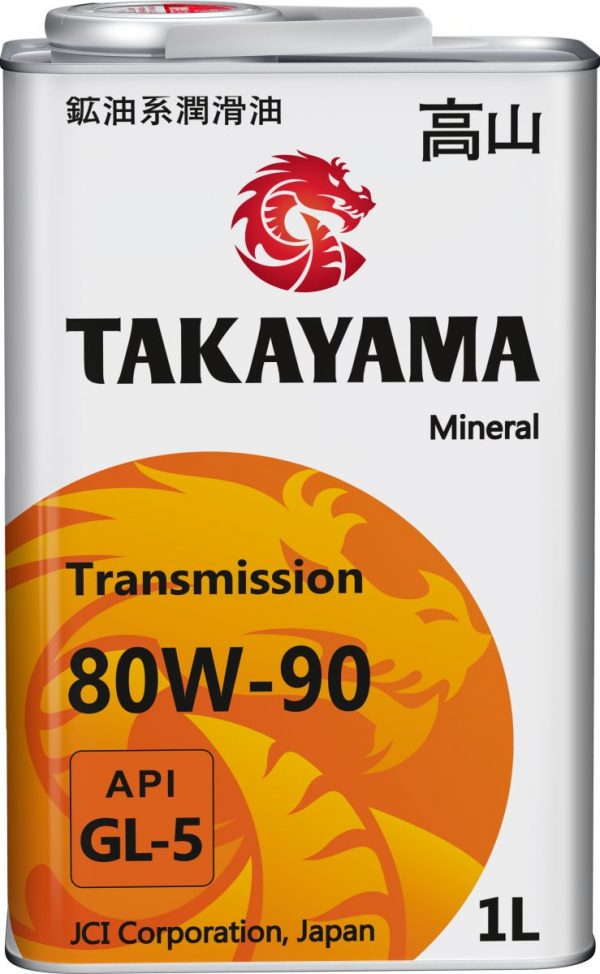 Масло трансмиссионное минеральное Takayama Transmission SAE 80W-90 API GL-5 1л (металл)