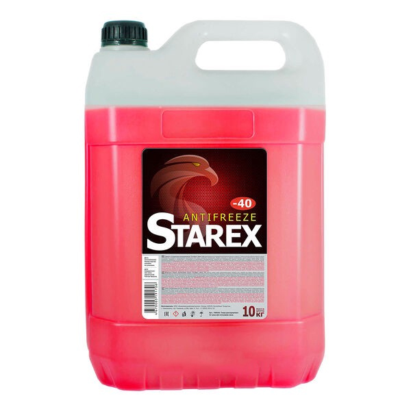 Жидкость охлаждающая низкозамерзающая Starex Antifreeze red -40 10кг